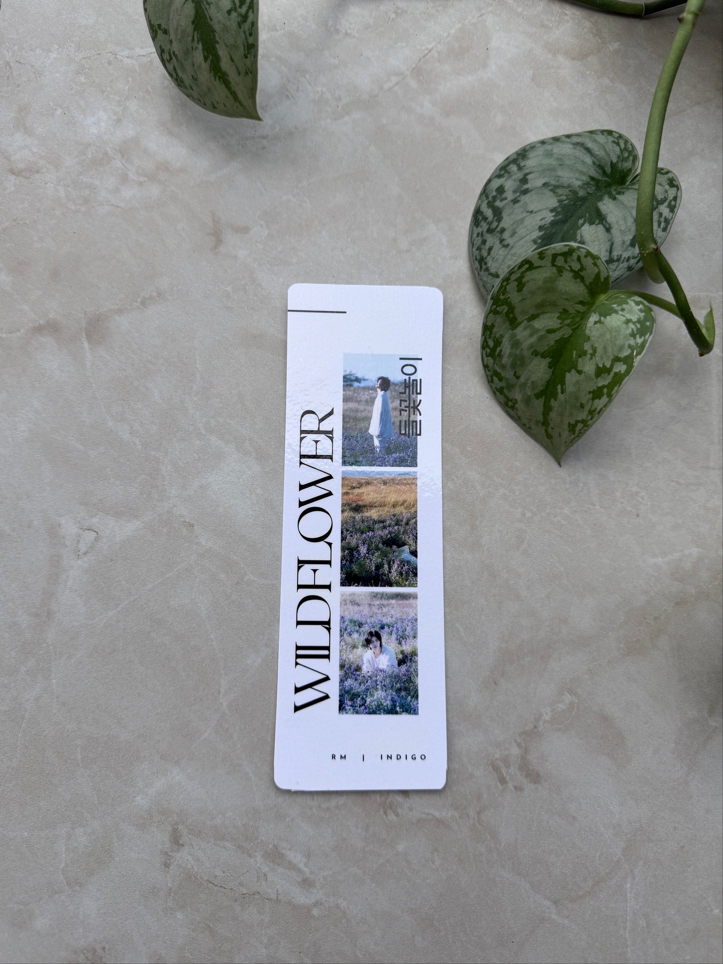 Namjoon Wildflower Bookmark