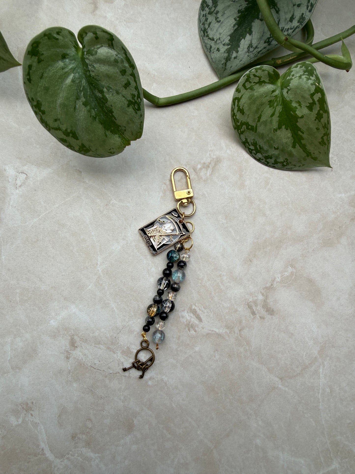 Death Tarot Card Keychain
