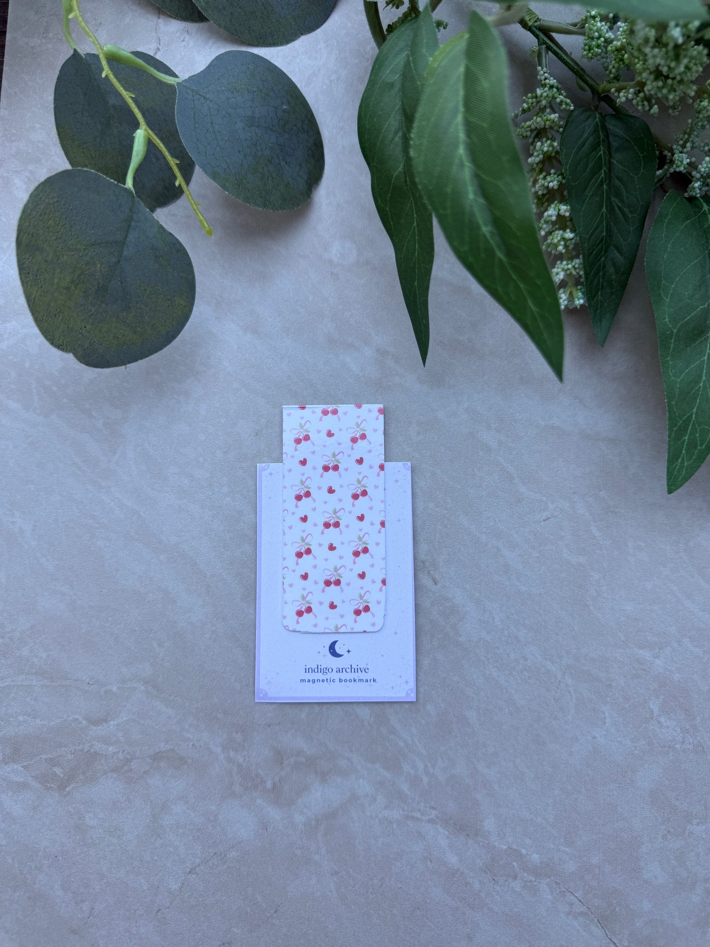 Cherry Magnetic Bookmark
