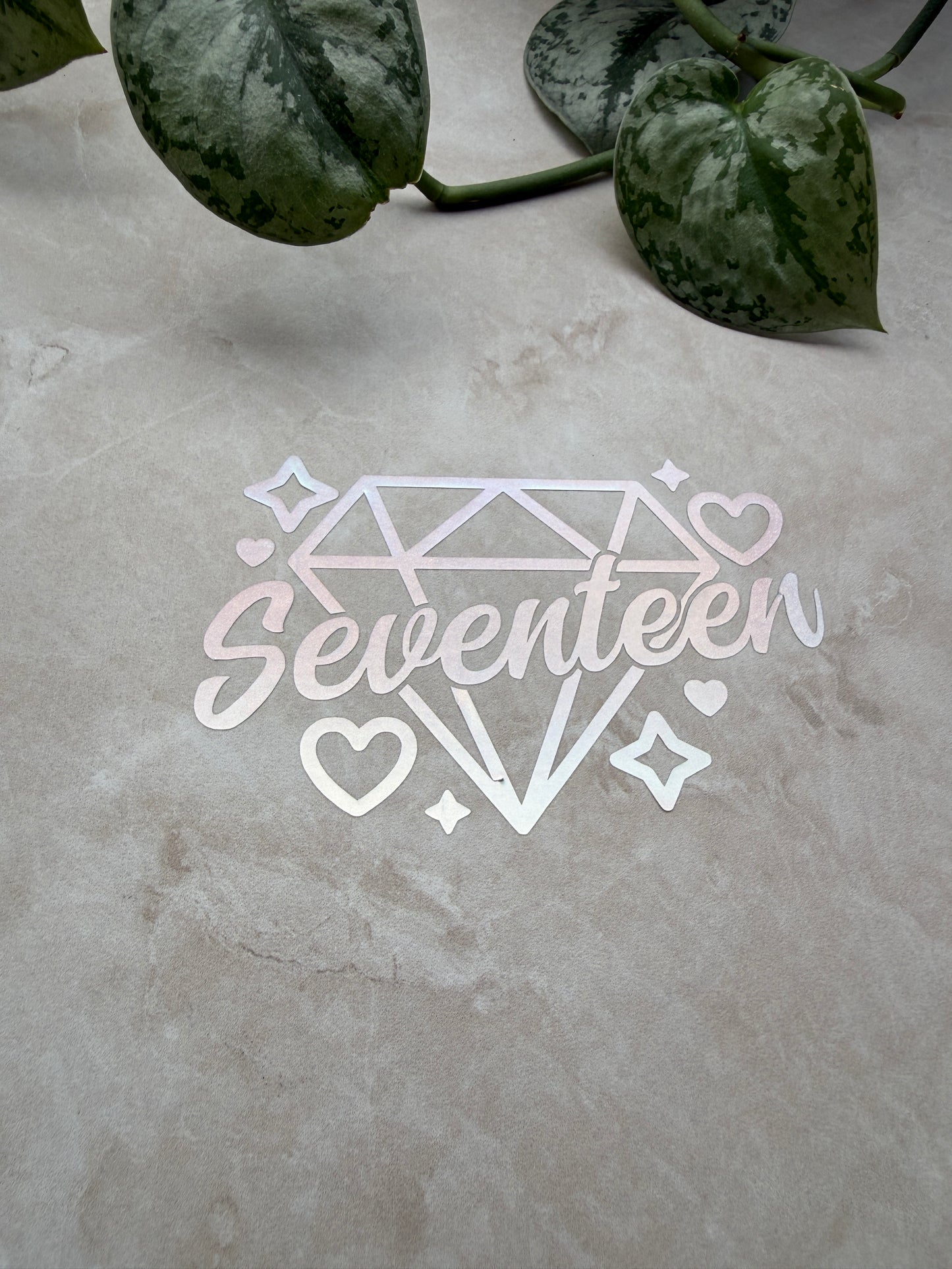 Seventeen Carat Vinyl Decal