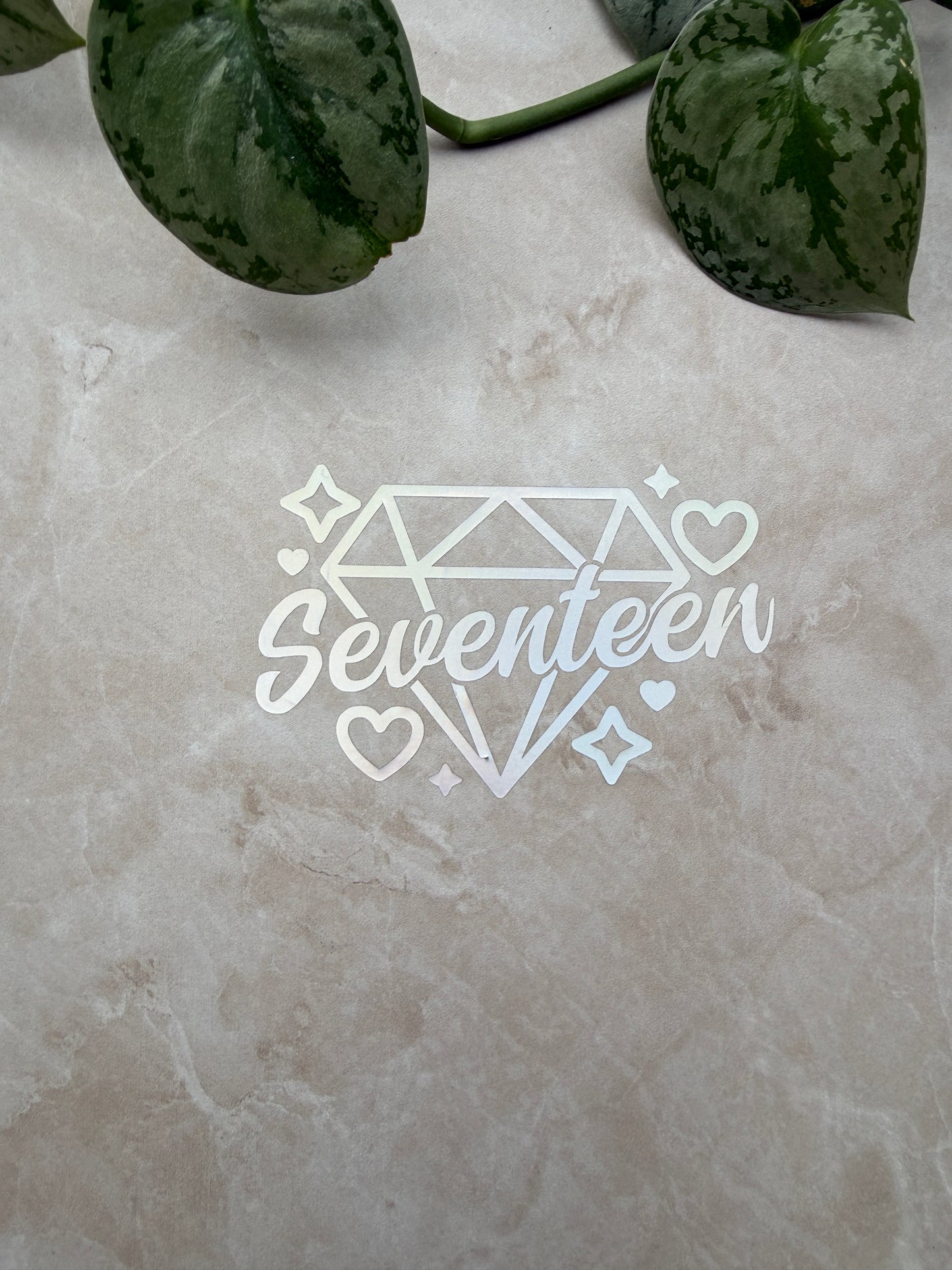 Seventeen Carat Vinyl Decal