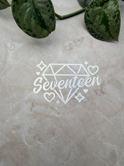 Seventeen Carat Vinyl Decal