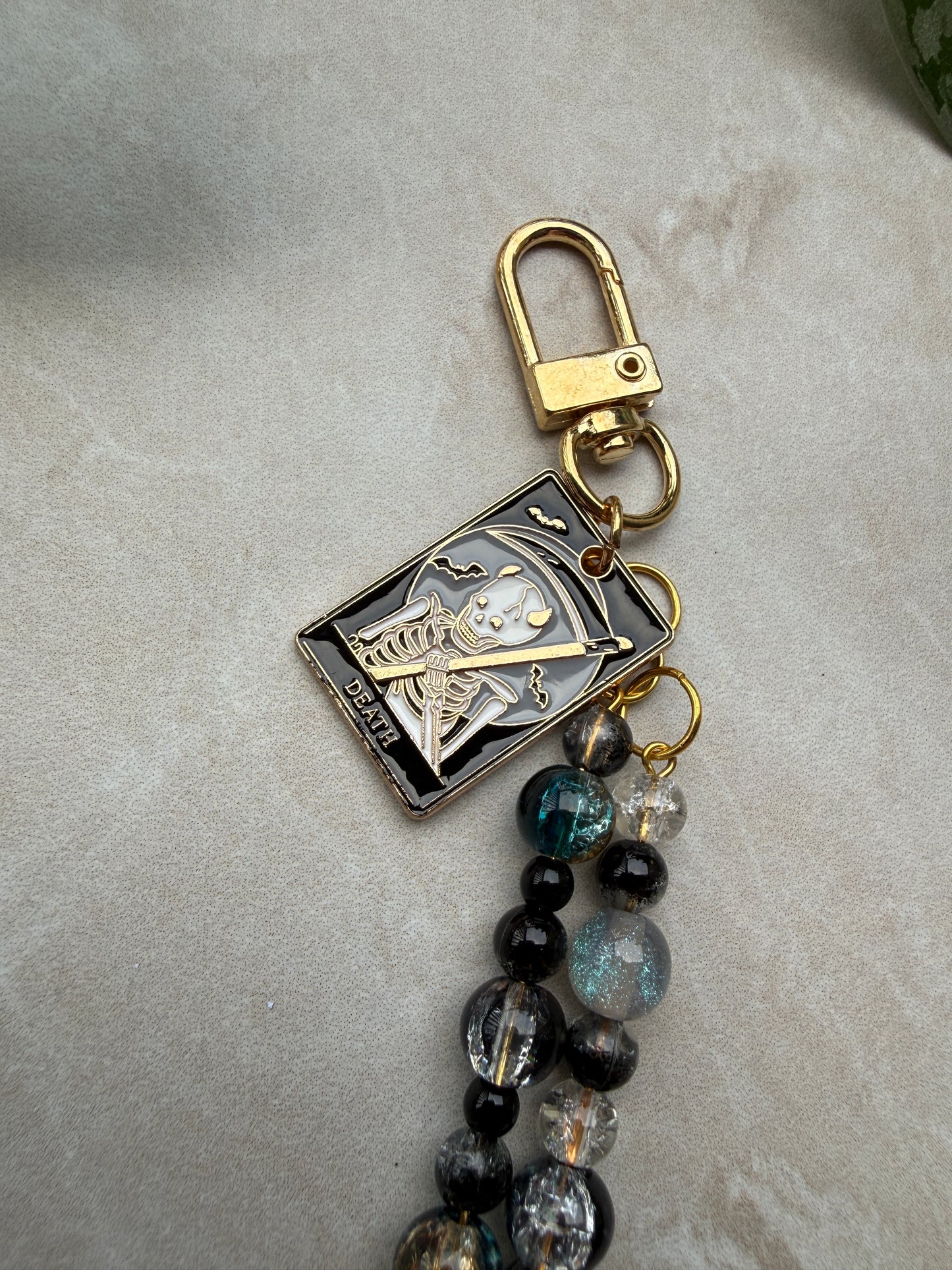 Death Tarot Card Keychain