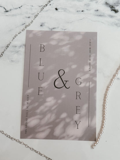 BTS Blue & Grey Art Print