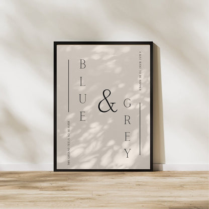 BTS Blue & Grey Art Print