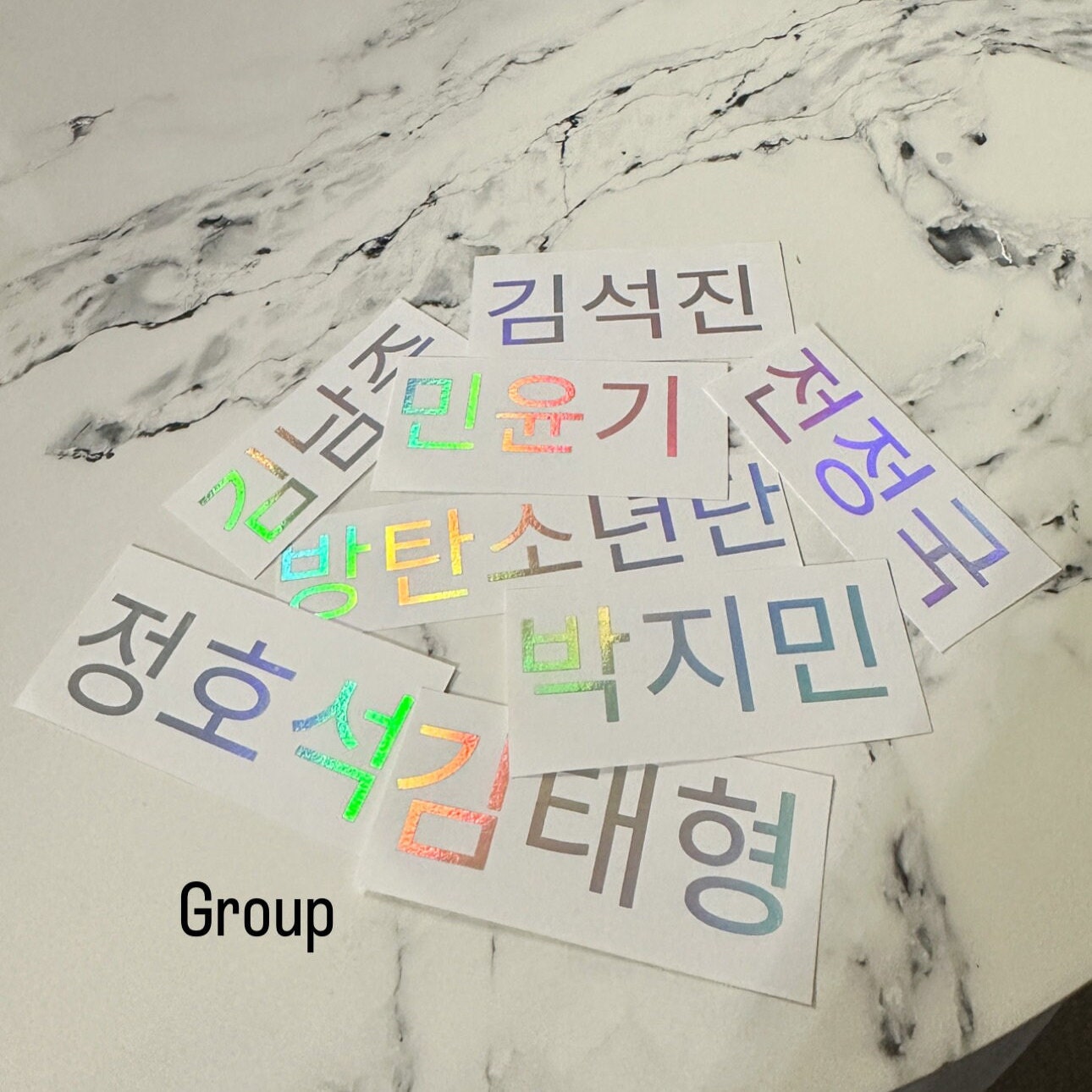 BTS Hangul Vinyl Decal