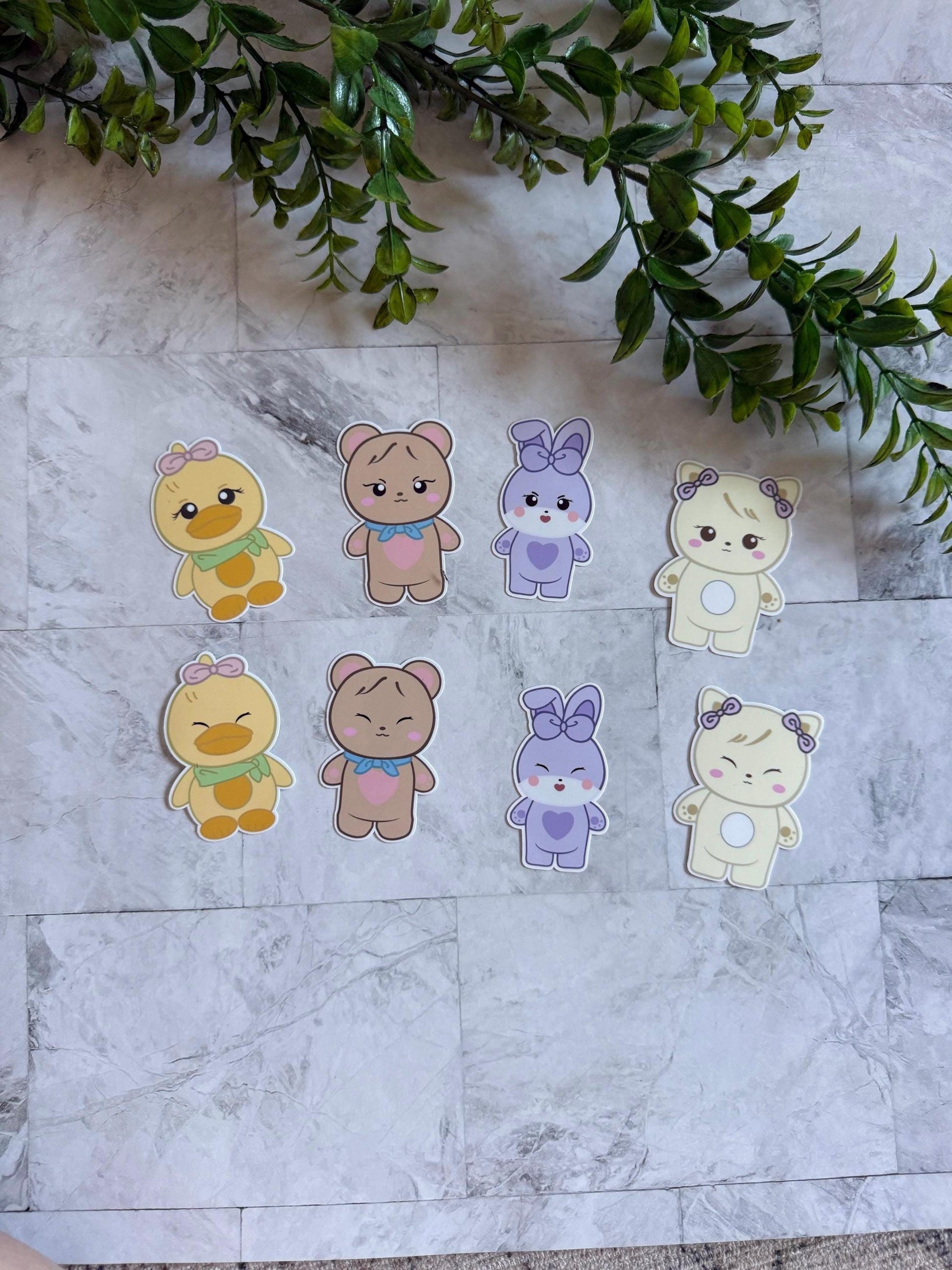 Blackpink stickers jennie rose lisa jisoo gomdeuki sooya rosie ppeu plush characters