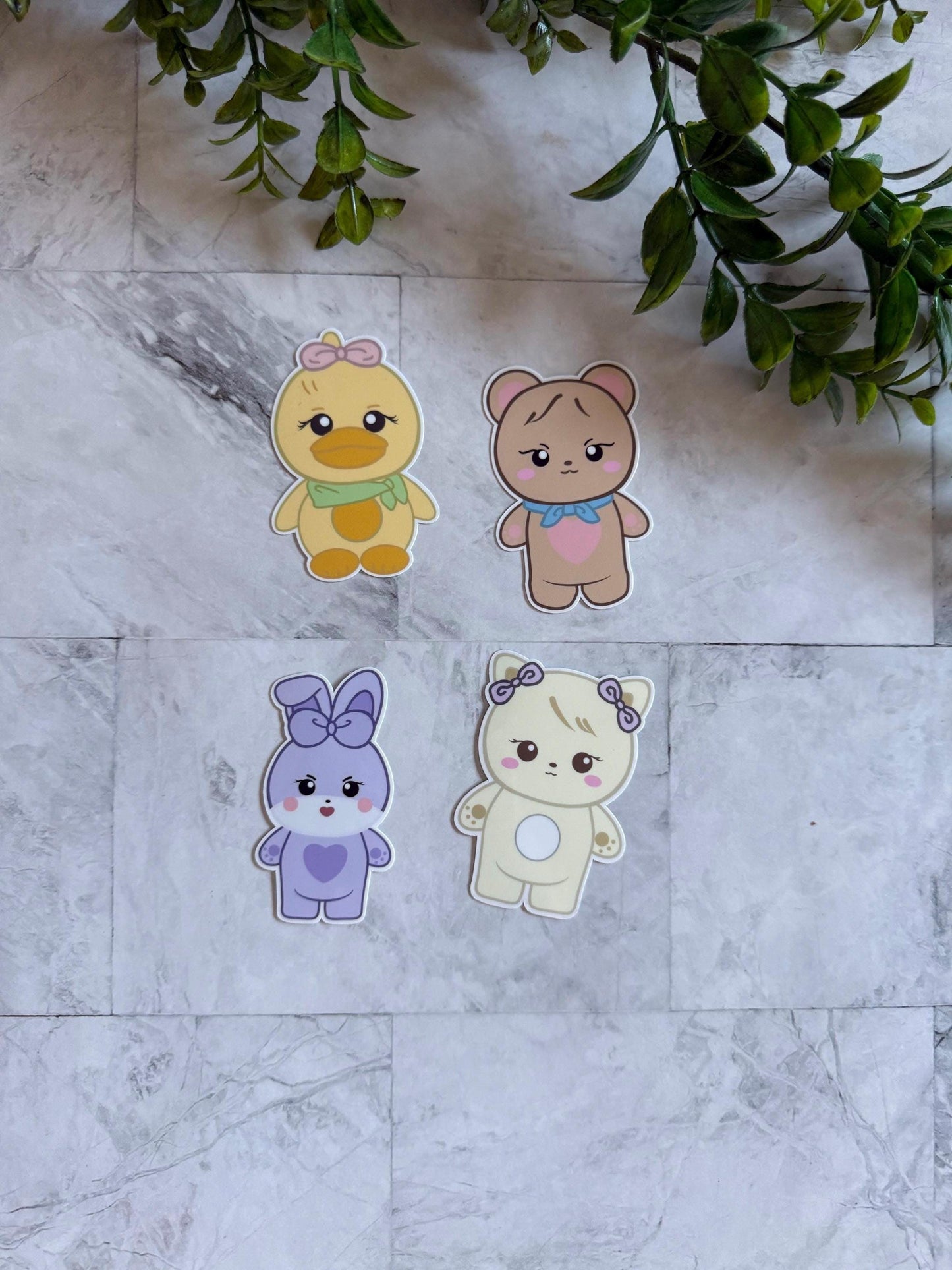 Blackpink stickers jennie rose lisa jisoo gomdeuki sooya rosie ppeu plush characters