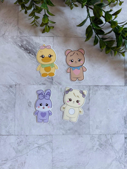 Blackpink stickers jennie rose lisa jisoo gomdeuki sooya rosie ppeu plush characters