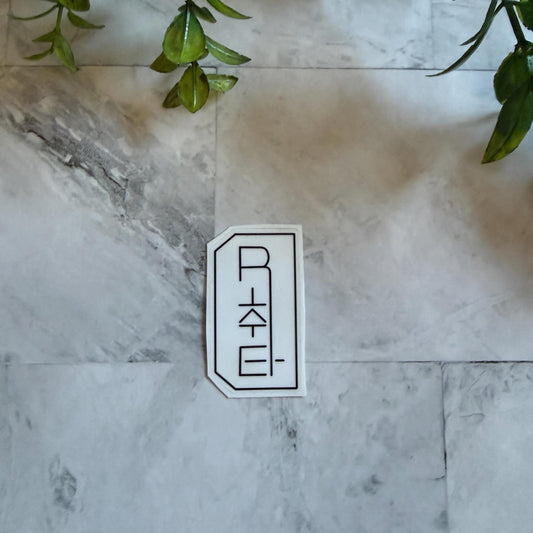 Rchwita Waterproof Sticker - Glossy Finish