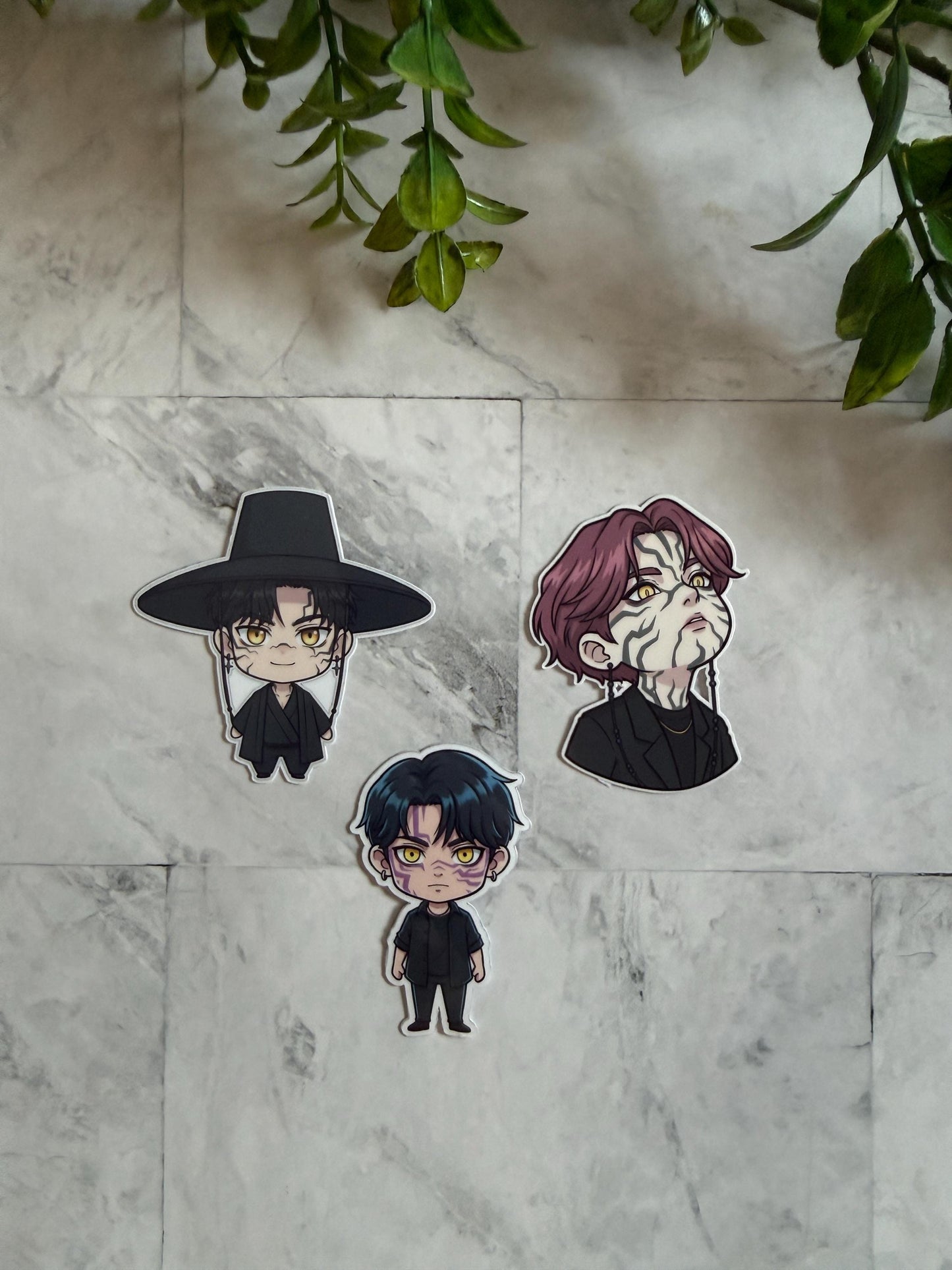 Kpop demon hunters stickers huntrix saja boys