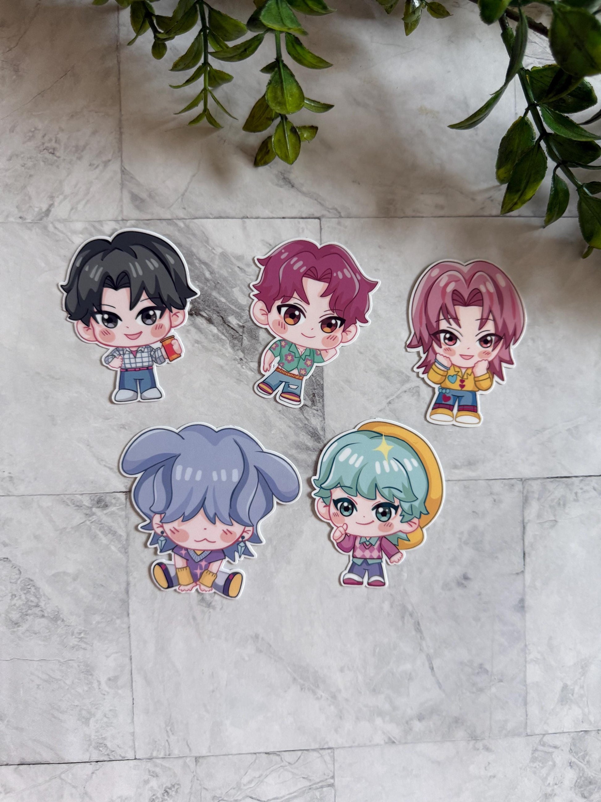 Kpop demon hunters stickers huntrix saja boys