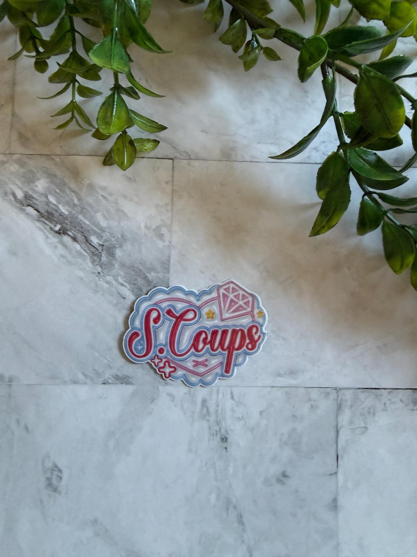 seventeen heart name stickers svt carat