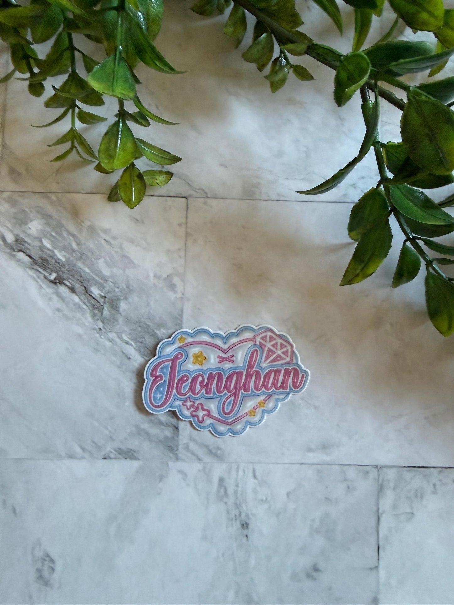 seventeen heart name stickers svt carat