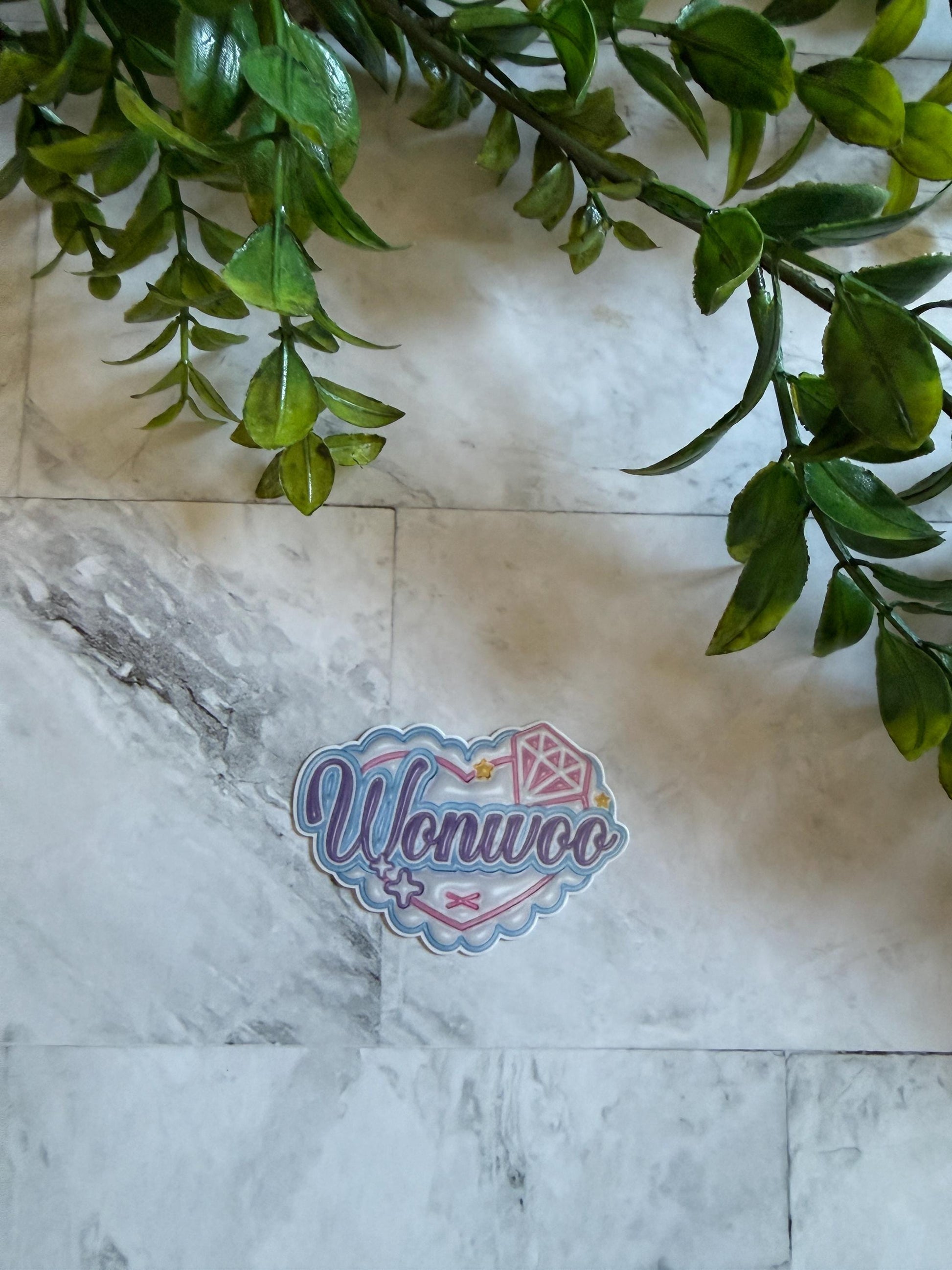 seventeen heart name stickers svt carat