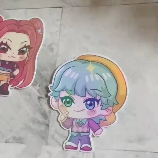 Kpop demon hunters stickers huntrix saja boys